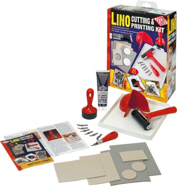 23 piece Essdee Lino Cutting and Printing Kit