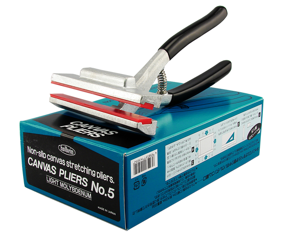Holbein 1053-5 Super Light Molybdenum canvas stretching pliers with rubberized grip