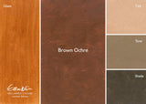 Gamblin Reclaimed Earth Colors: Brown Ochre is naturally opaque and warm with a golden undertone. This pigment isn’t heated to the extent of the other colors, so it retains the deep yellow/brown hue of the raw iron oxide.