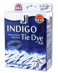 Jacquard Indigo Tie Dye Easy-to-use kit quickly produces an Indigo vat. Dyes up 15 T-shirts