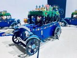 Santa's Vintage Car Christmas 3D Card