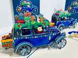 Santa's Vintage Car Christmas 3D Card
