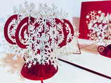 Snowflake Tree 3D Card