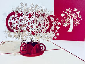 Snowflake Tree 3D Card