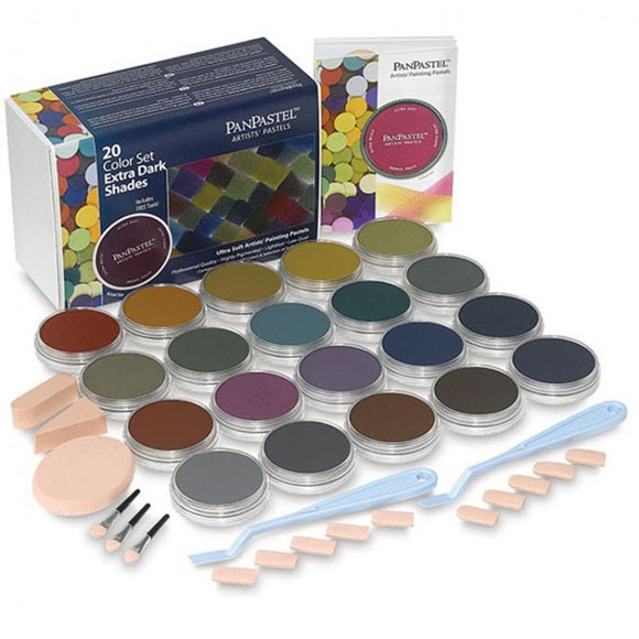 PanPastel 20 Colour Set Extra Dark Shades