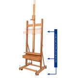 MABEF M/05 (M05) Studio Easel, Small with Crank