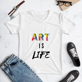 "Art is Life" Women's The Boyfriend Tee Shirt